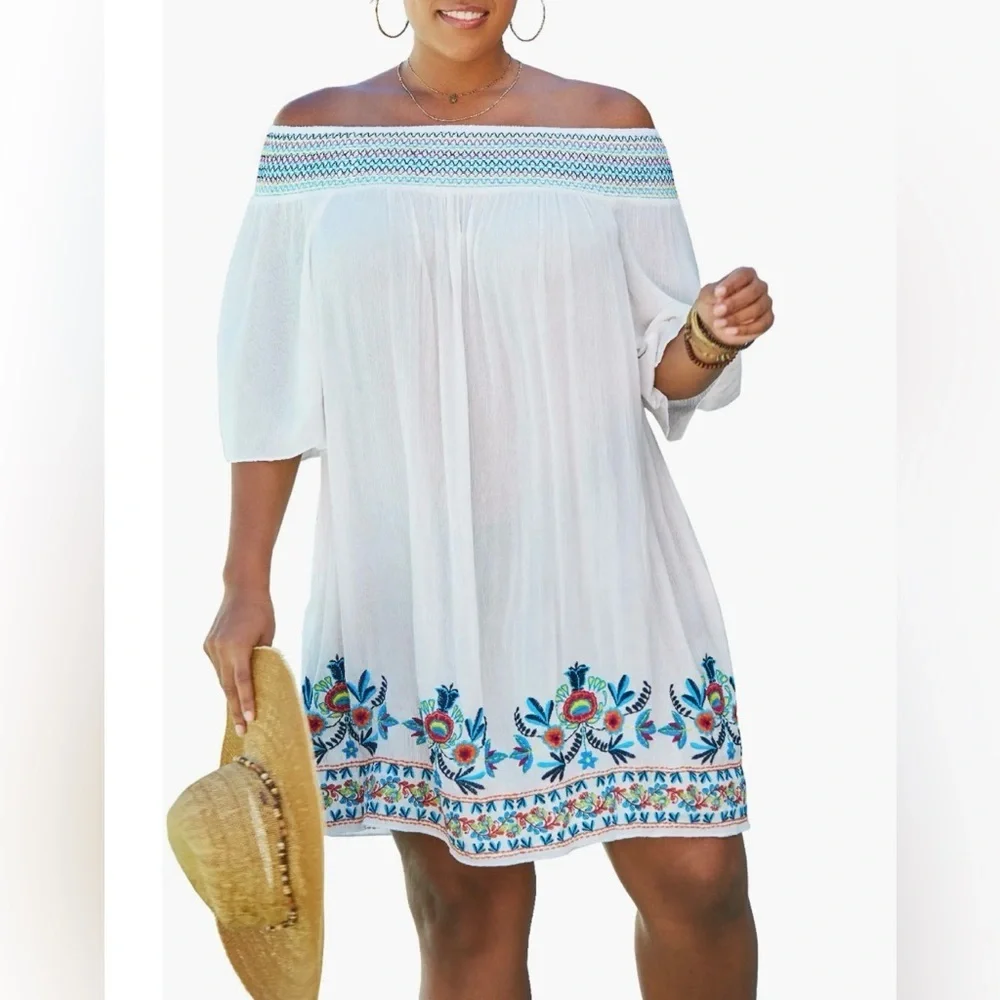 Swim365 Off-The-Shoulder Cover Up (1224)